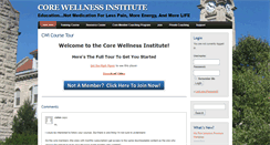 Desktop Screenshot of corewellnessinstitute.com