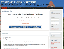 Tablet Screenshot of corewellnessinstitute.com